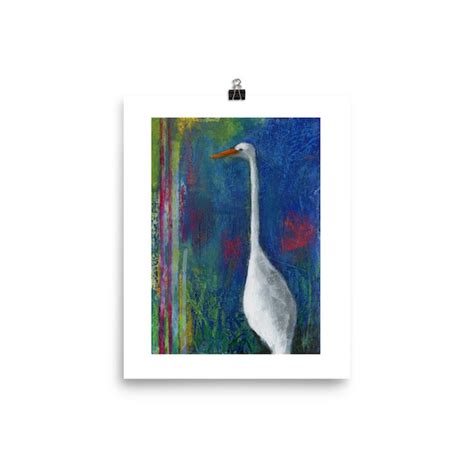 Great White Egret - Etsy