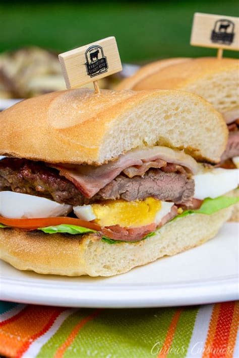 Chivito (Uruguayan Steak and Egg Sandwich) • Curious Cuisiniere