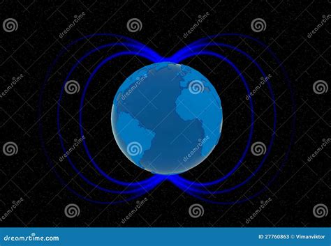 Earths Magnetic Field Cartoon Vector | CartoonDealer.com #52524193