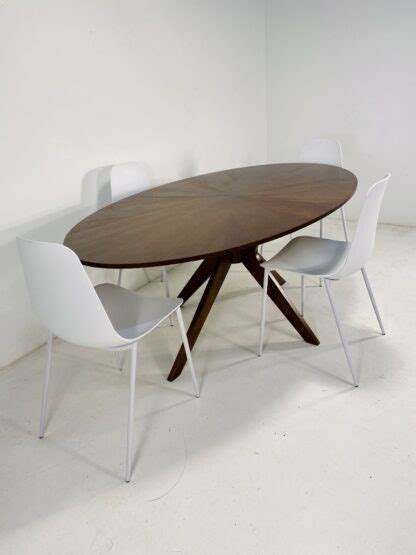 Modern Oval Walnut Dining Table, Conan by Article - EPOCH