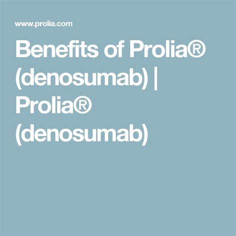 Benefits of Prolia® (denosumab) | Prolia® (denosumab) | Osteoporosis, Benefit, The cure