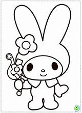 My Melody Coloring Pages sketch template