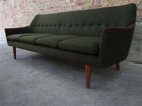 circa midcentury: 'danish modern' teak sofa