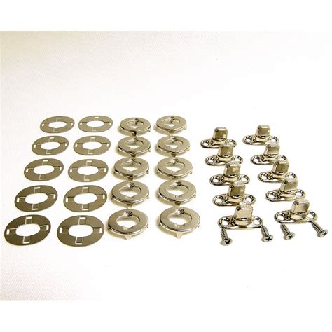 Common Sense Turn Button Fastener 10 Piece Set, w/ ½" Mounting Screws Marine Grade Nickle Brass ...