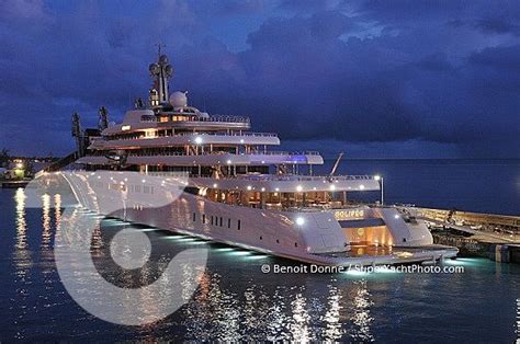 Eclipse, the world's largest yacht in Barbados