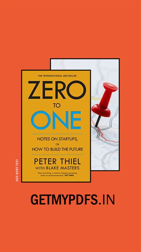 Zero to One Book PDF