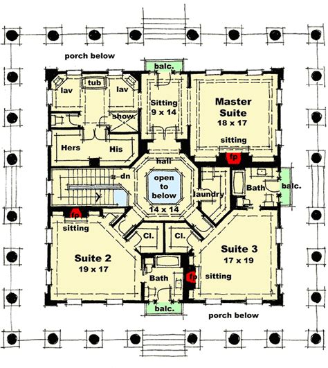 Southern Greek Revival House Plans