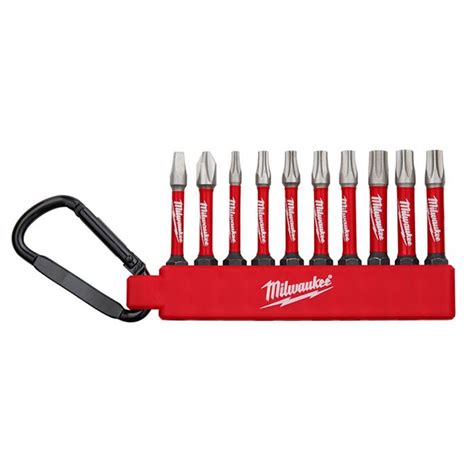 Milwaukee 48‐32‐4093 SHOCKWAVE TORX/PH2/SQ2 Driver Bit Set 10pc