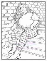 Adult Coloring Page Instant Download Beautiful Black Women  sketch template