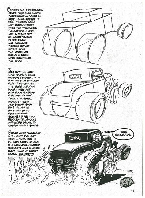 The best part of the magazine, I always loved this page. | Cartoon car drawing, Drawing lessons ...