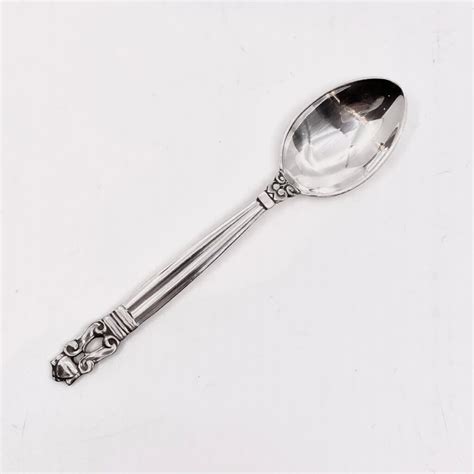 Vintage Georg Jensen Acorn Coffee Spoon 034 - Greg Pepin Silver