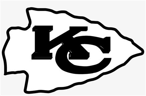 Kansas City Chiefs Logo Black And Ahite - Kansas City Chiefs Clipart ...