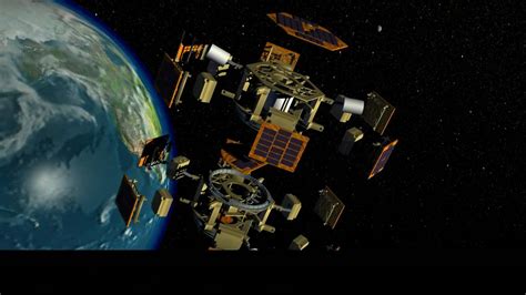 Orbiting in Space: Animation Shows Expanded View of Student-built Satellites - YouTube