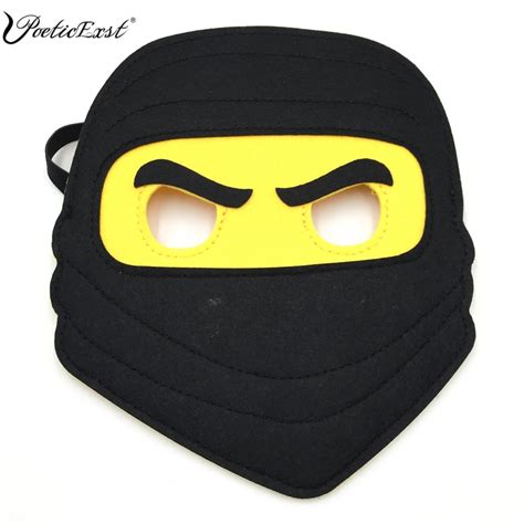 PoeticExst funny party decorations Japanese anime cosplay felt full face Ninja mask-in Party ...