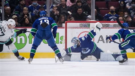 Demko makes a huge save, Canucks' offense comes alive to beat Kraken ...