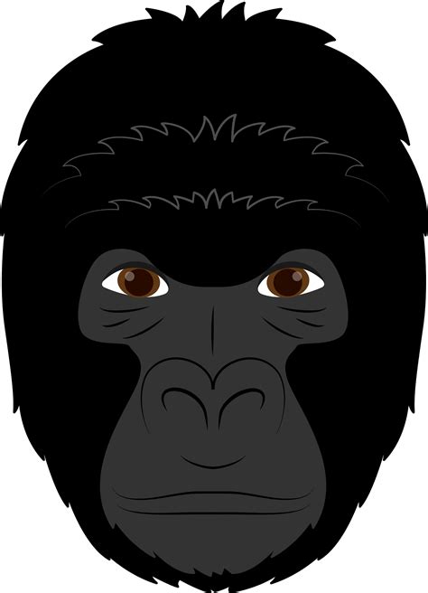 Gorilla Face Clipart