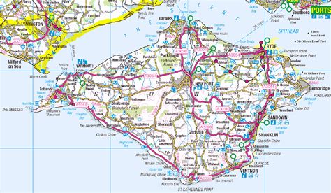 Thorness Bay Isle Of Wight Holiday Park Map