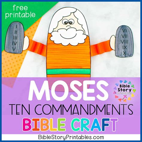 Ten Commandments Template For Kids