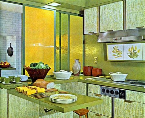 1960 style kitchen cabinets | Template Wallpaper