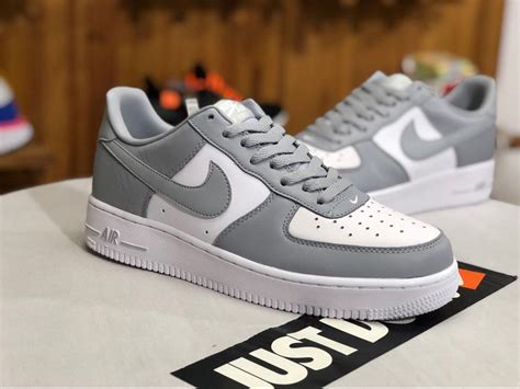 Hot Sell Mens Nike Air Force 1 Low White/Wolf Grey AQ4134-101 | Mens ...