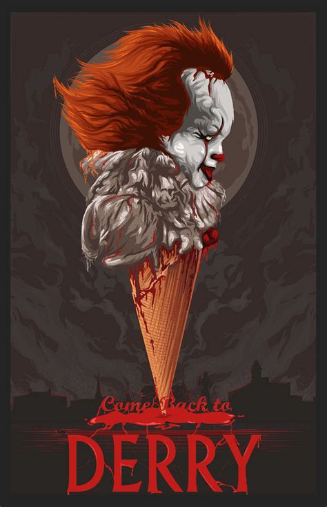 Pin by Natalja on Pennywise | Horror movie art, Horror artwork, Derry