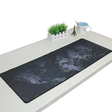 Mouse Pad Large Waterproof World Map Locking Edge - Orbisify.com