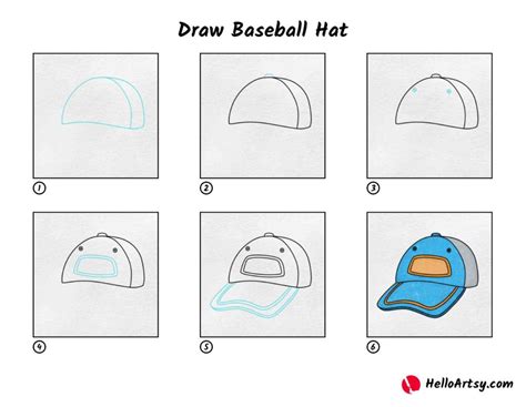 Draw Baseball Hat - HelloArtsy