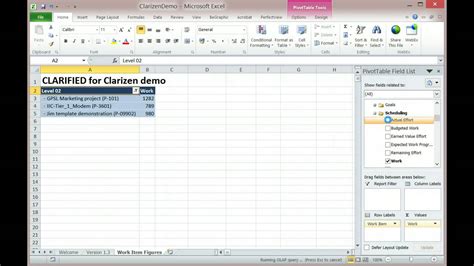 Quick Excel file demo - CLARIFIED for Clarizen - YouTube