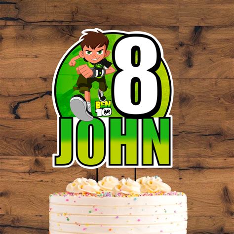 Ben 10 Cake Topper Printable Ben 10 Toppers Ben 10 | Etsy