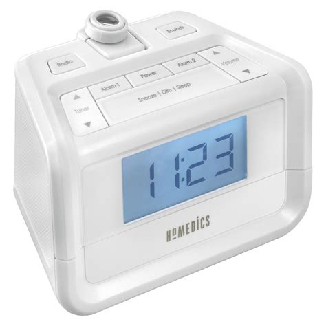 HoMedics SoundSpa Digital FM Clock Radio with Alarm and Time Projection ...