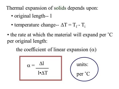 What is the Coefficient of Thermal Expansion