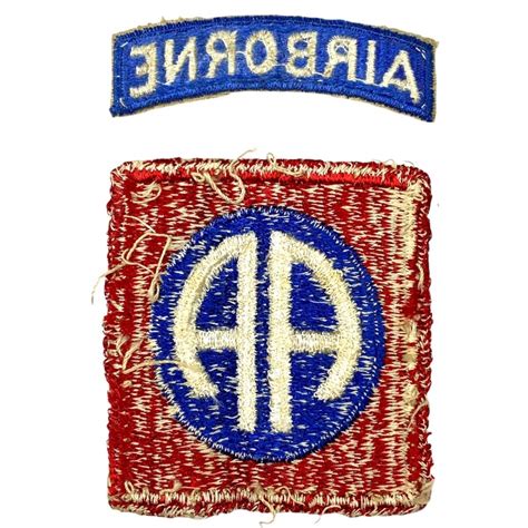 Original WWII US 82nd Airborne Division patch - Oorlogsspullen.nl ...