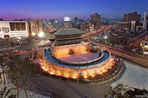 Heunginjimun, literally "Gate of Rising Benevolence" or more commonly known as Dongdaemun, is a ...