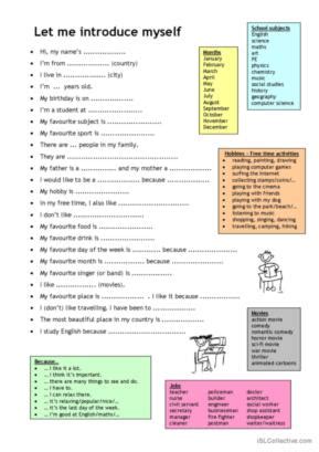 Worksheet For Spoken English - Worksheets For Kindergarten