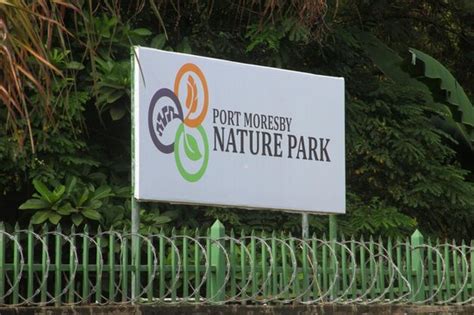 Sign at the entrance to the newly named Port Moresby Nature Park - Picture of Port Moresby ...