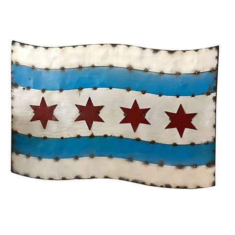 Chicago Flag Wall Art | Flag wall, Flag art, Art