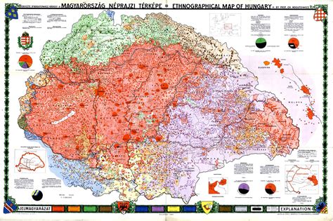 Ethnographic map of Hungary without Croatia and Slavonia | Map ...