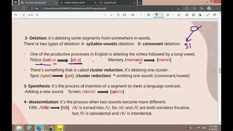 Phonological Rules, Deletion - Disassimilation - Epenthesis ...