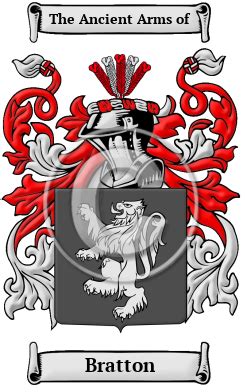 Bratton Name Meaning, Family History, Family Crest & Coats of Arms