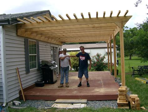 How To Build A Covered Pergola Attached To The House