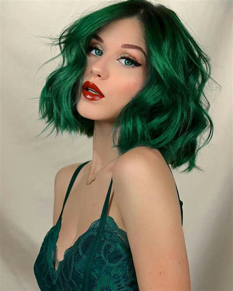 Pin by Kelli May on Hair | Green hair dye, Green hair, Green hair colors