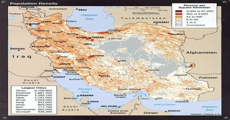 Iran population density[1056x1067] : ImagesOfIran