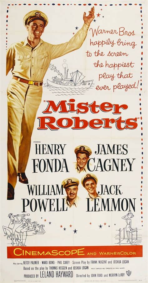 MISTER ROBERTS (1955) | Robert movie, Movie posters, Old movie posters