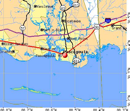 Pascagoula, Mississippi (MS 39581) profile: population, maps, real estate, averages, homes ...