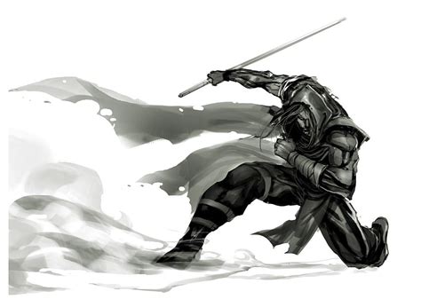 Samurai Sword Jedi Ninja Art (1600×1138). Personaje, Arte Ninja Japonés ...