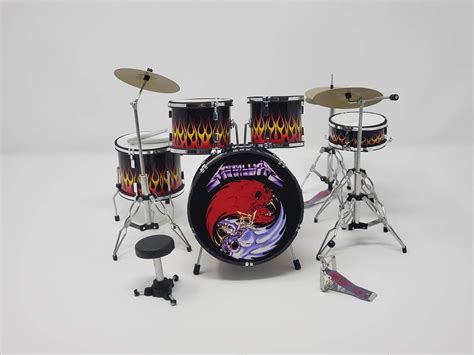 METALLICA Lars Ulrich Miniature Drum Set - Excellent Detail in Nepal at ...