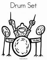 Drum Set Coloring Page  Twisty Noodle sketch template