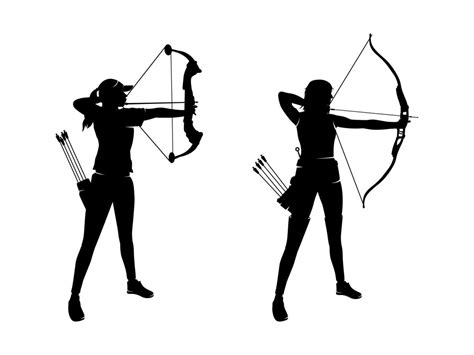 Gallery For Archery Silhouette Female Clip Art Image | The Best Porn Website