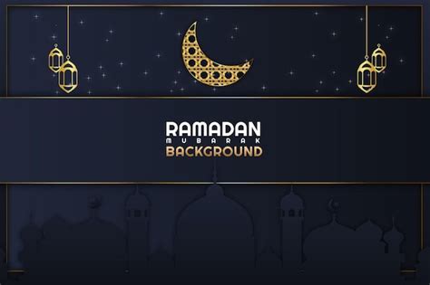 Premium Vector | Ramadan kareem islamic background gold black colors