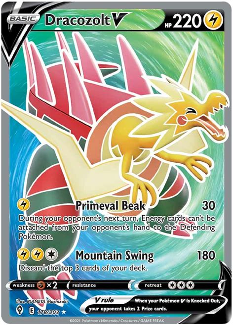 Dracozolt V - Evolving Skies #178 Pokemon Card